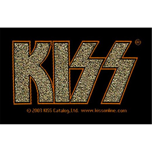 Kiss gouden logo patch