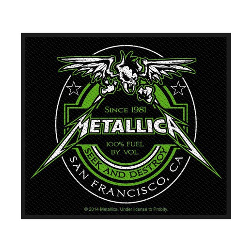 Parche Metallica: Beer Label (Loose)