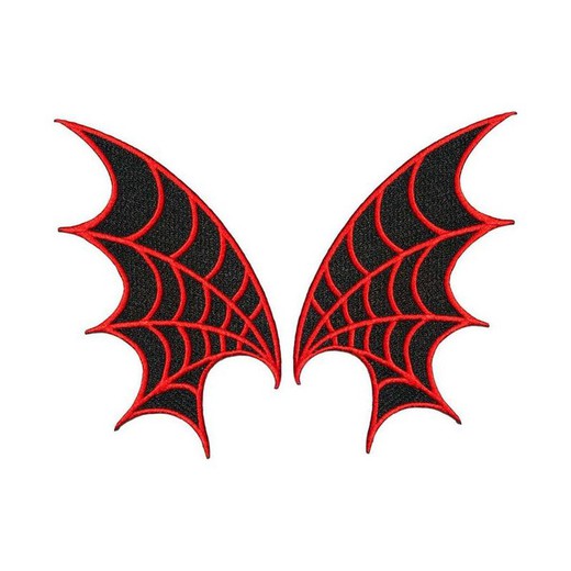 Parche Pair Web Wings Red