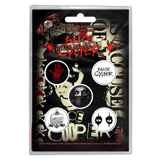 Pins set Alice Cooper: Eyes (Retail Pack)