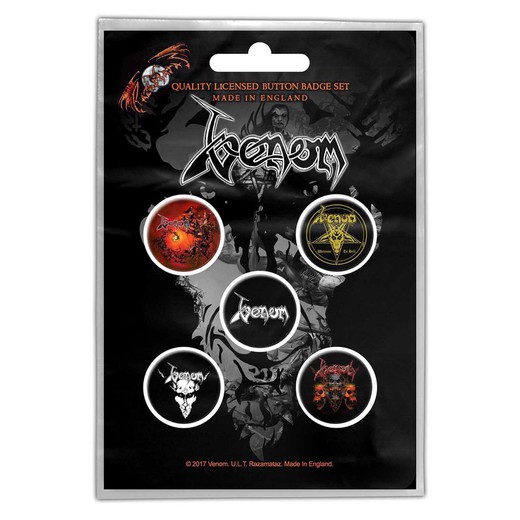 Pins set Venom: Black Metal (Retail Pack)