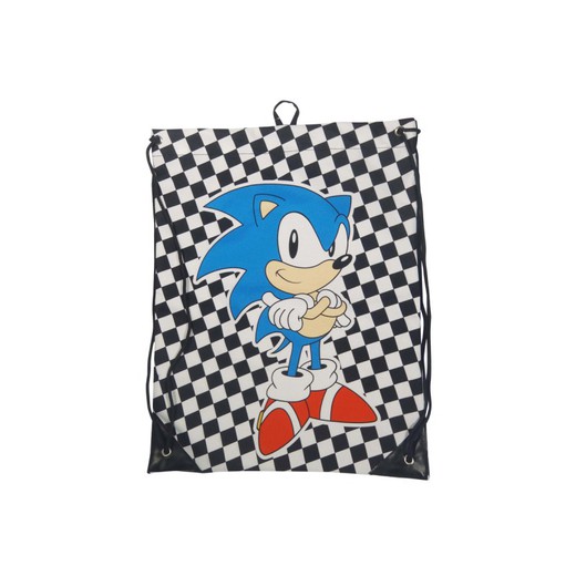 Bolsa Esportiva Gymsack Sonic Checkered Bolsa Esporte Nintendo - Sonic Checkered