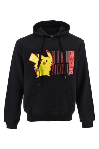 Sudadera Cap Pokemon BLK High Voltage