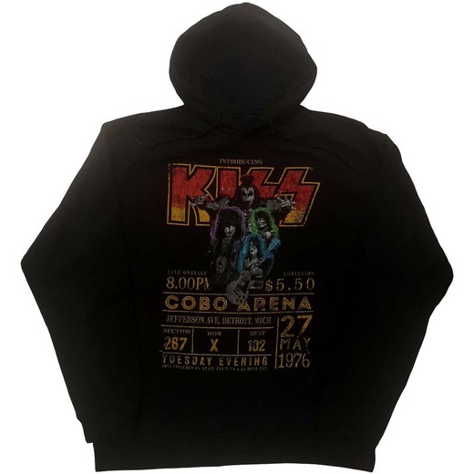 Sudadera con capucha KISS unisex: Cobra Arena '76 (Eco-Friendly)