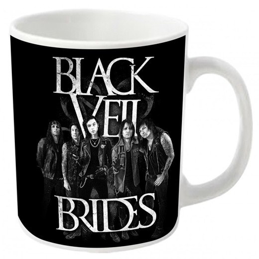 Mug Black Veil Brides - Bande (Blanc)