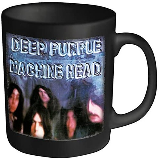 Mug à tête de machine violet foncé en noir