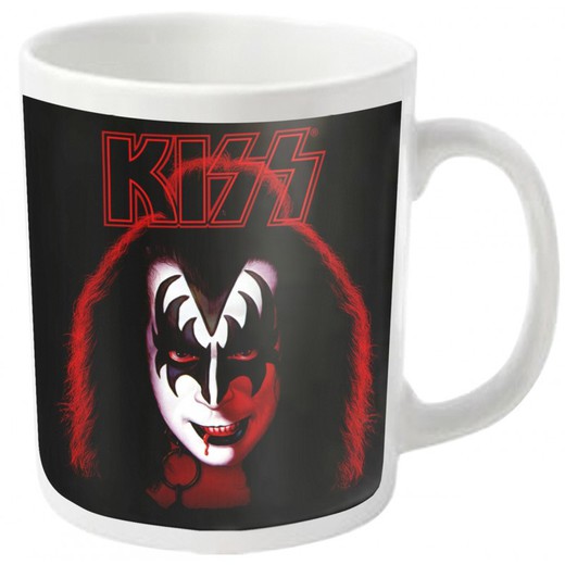 Taza Kiss - Gene Simmons (Blanca)