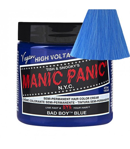 Tintura para cabelo azul Manic Panic Classic Bad Boy