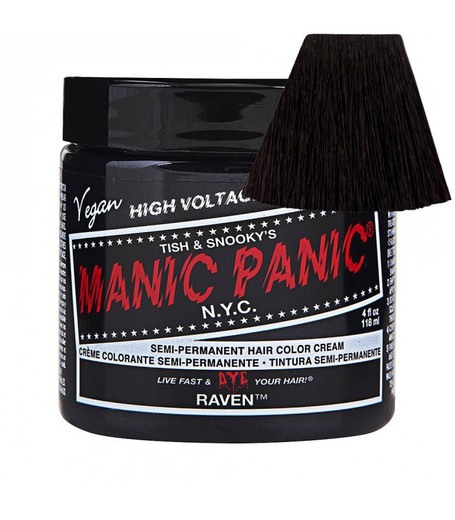 Tintura para cabelo clássico Raven Manic Panic