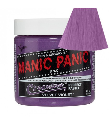 Tintura de cabelo Manic Panic Creamtones Velvet Violet