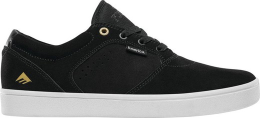 Tênis Emerica Figgy Dose preto / branco / dourado