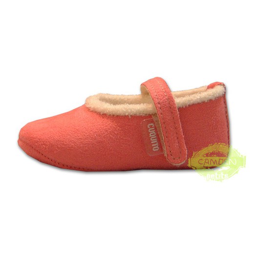 Cuquito schoenen voor baby koraalkleur