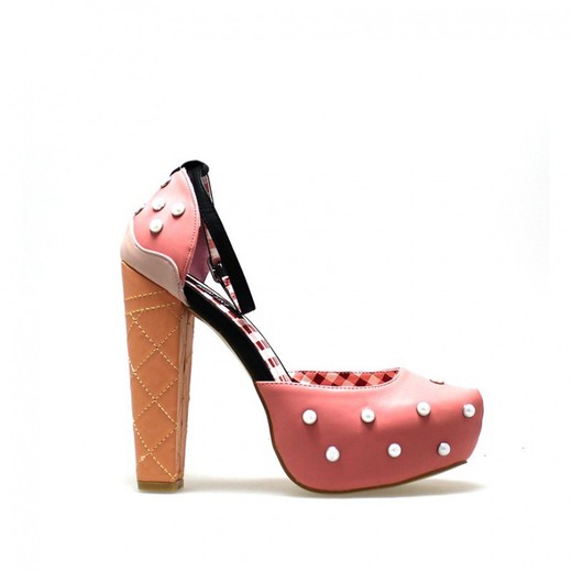 Ironfist Peaches & Cream Platform Pink Shoe