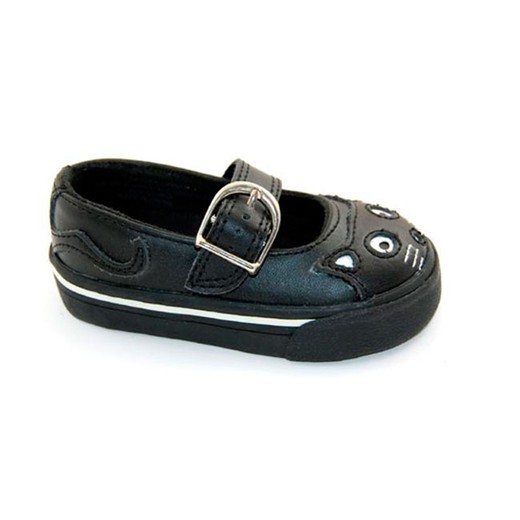 Scarpe nere per bambini Kitty Mary Jane Sneaker