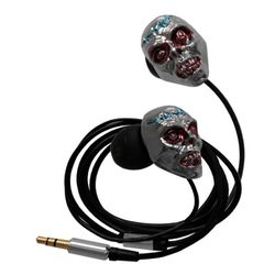 Auricular Plateado Zombie Azul