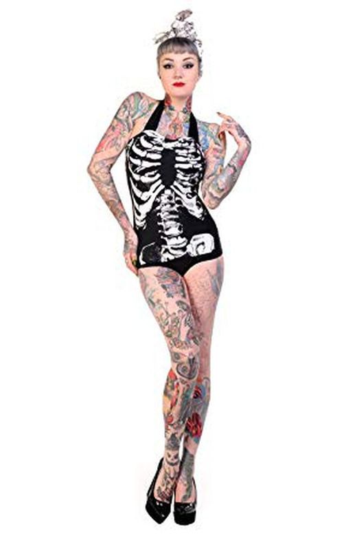 Costume da bagno scheletro