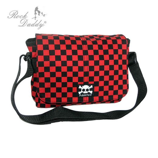 Bandolera Cuadros Ska Rojo
