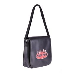 Sac à bandoulière en plastique noir-002