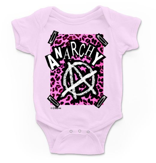Body para bebé Anarquia Pink en rosa