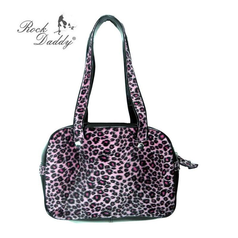 Bolso Pelo Leopardo Rosa