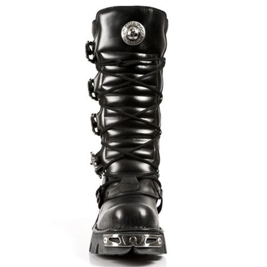 Botas New Rock 402 Itali Y Nomada Negro, Reactor Negro Toberas Orificio