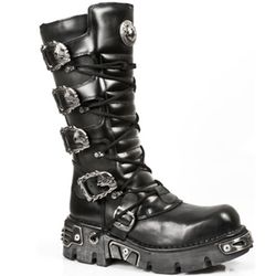 Botas New Rock 402 Itali Y Nomada Negro, Reactor Negro Toberas Orificio
