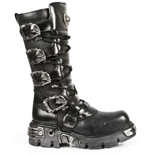 Botas New Rock 402 Itali Y Nomada Negro, Reactor Negro Toberas Orificio