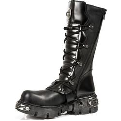 Botas New Rock 402 Itali Y Nomada Negro, Reactor Negro Toberas Orificio