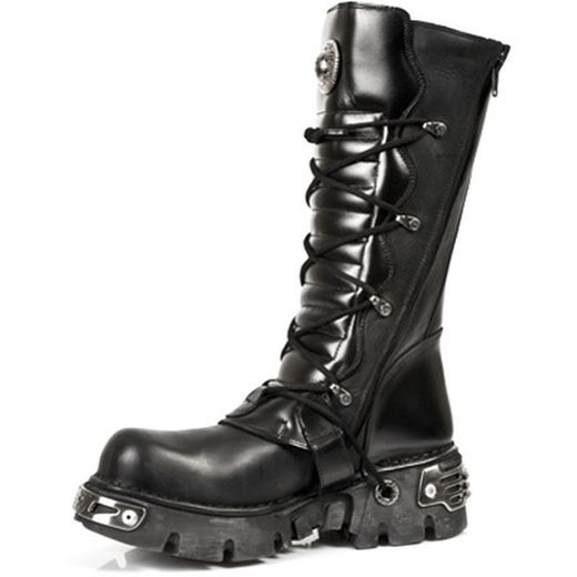 Botas New Rock 402 Itali Y Nomada Negro, Reactor Negro Toberas Orificio