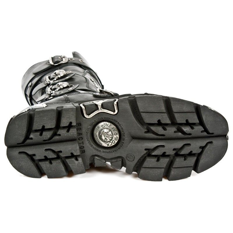 New Rock Newrock NR M.288 S2 Botas Plateadas Y Negras, Unisex