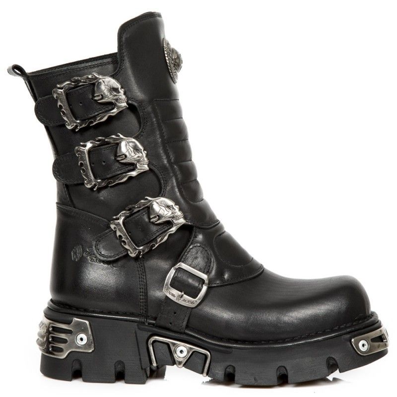 Laarzen New Rock M.391X-S1 Crust Black Reactor Black Nozzles Wild Steel ...