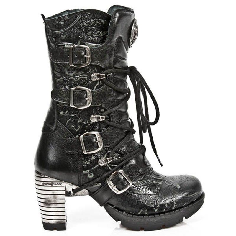 The New Rock M.NEWMILI083-S21 Core Boots in black are part of the Mili