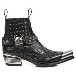 Botin New Rock M.7950P-S1 Nomada Negro, Vintage Flower Negro, West N. Tdall