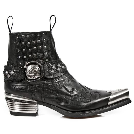 Botin New Rock M.7950P-S1 Nomada Negro, Vintage Flower Negro, West N. Tdall