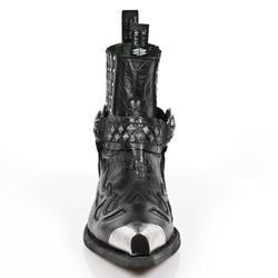 Botin New Rock M.7950P-S1 Nomada Negro, Vintage Flower Negro, West N. Tdall