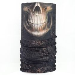Braga Cuello con Calavera y Estampado Serpiente