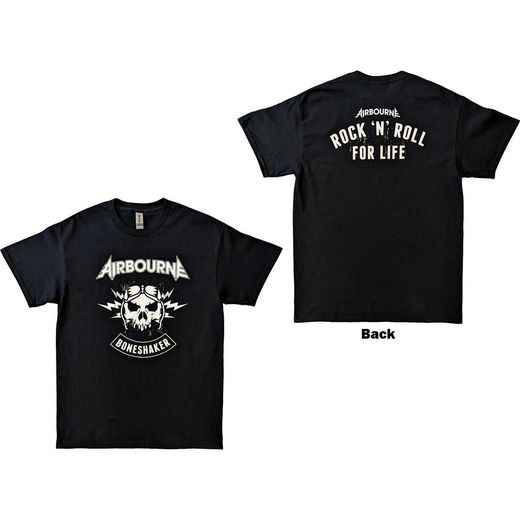 Camiseta Airbourne unisex: R 'n' R Boneshaker (Back Print)