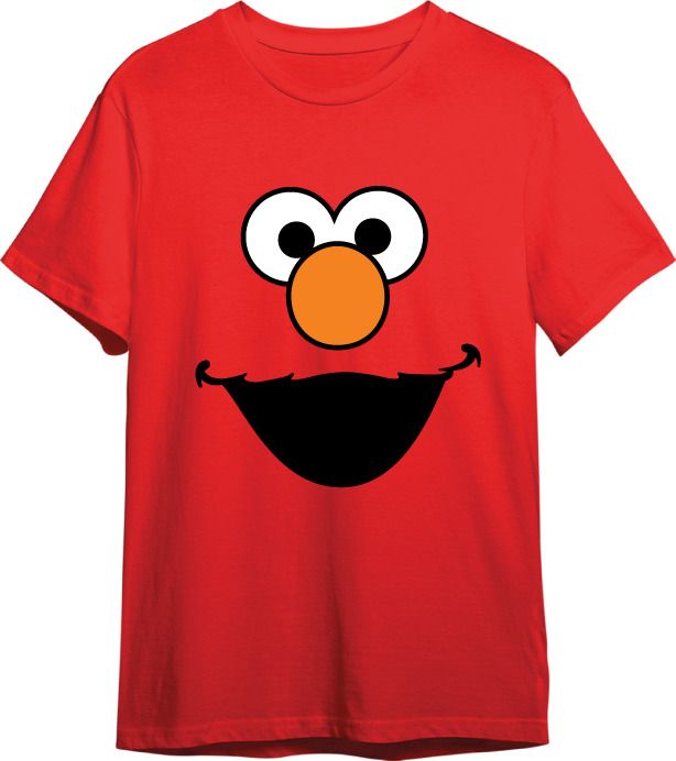 Camiseta Barrio Sesamo Elmo Rojo T