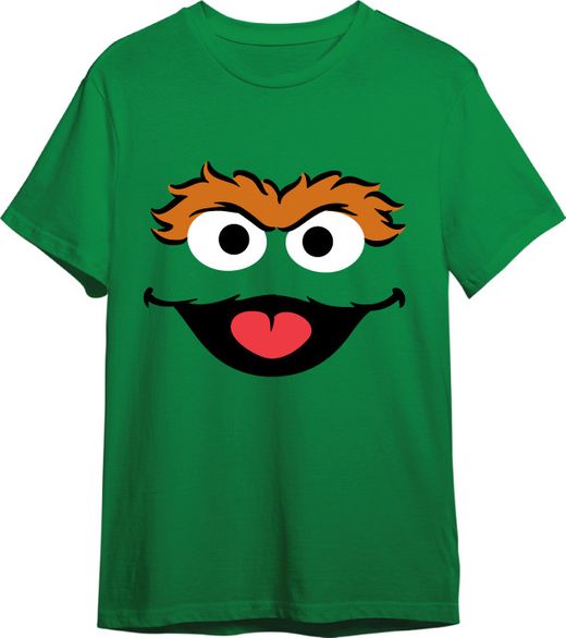 Camiseta Barrio Sesamo Oscar Verde T