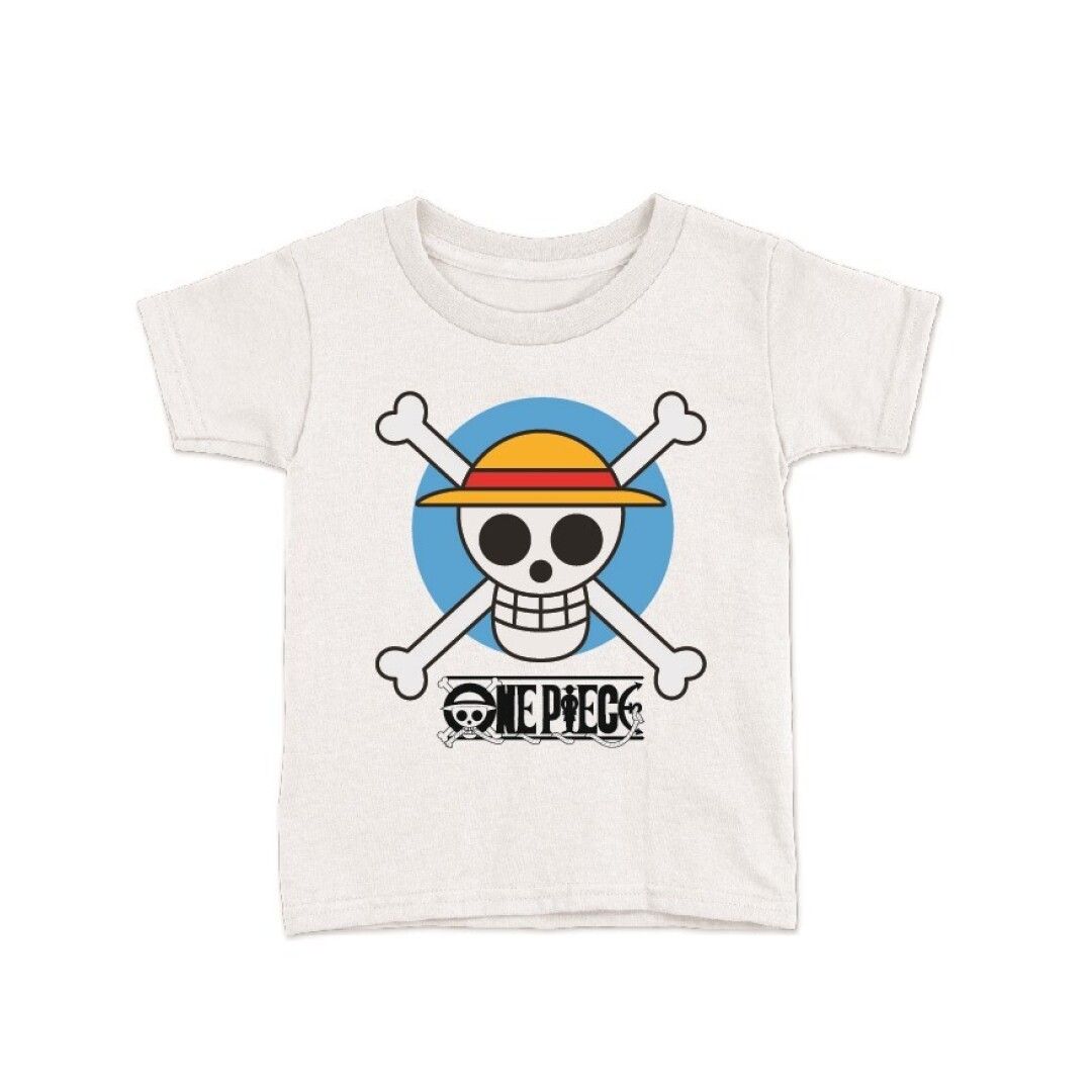 Camiseta Bebe Inf One Piece Circle Skull Blanco T