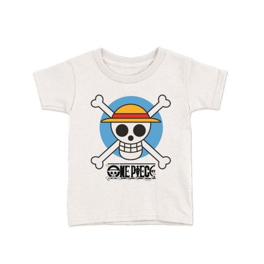 Camiseta Bebe Inf One Piece Circle Skull Blanco T