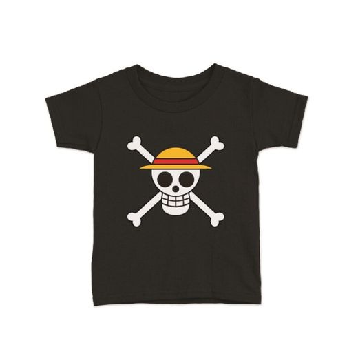 Camiseta Bebe Inf One Piece Skull Negro T