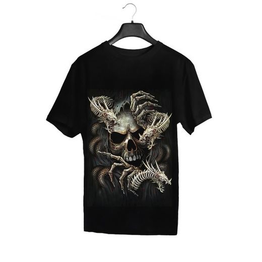 Camiseta Calavera Dragones - Glow in the Dark