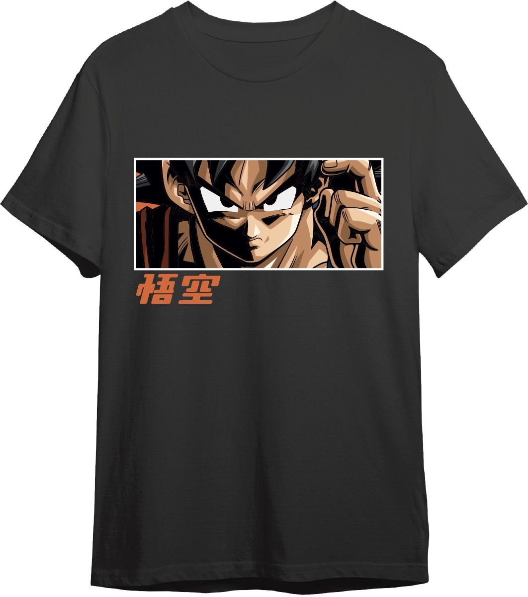 Camiseta Dbs Goku Eyes Negro T