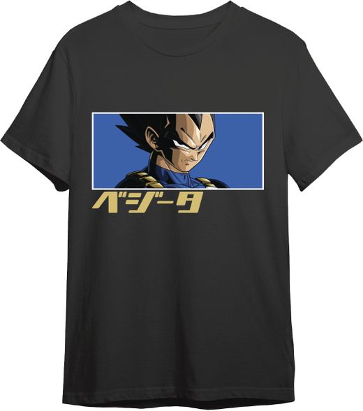 Camiseta Dbs Vegeta Eyes Negro T