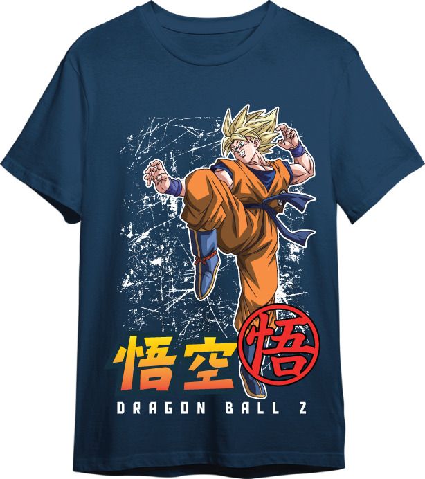 Camiseta Dbz Goku Super Saiyan Denim T