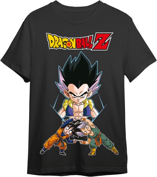 Camiseta Dbz Gotrunks Fusion Negro T