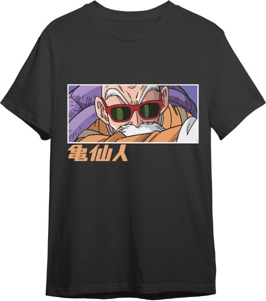 Camiseta Dbz Kamesennin Eyes Negro T
