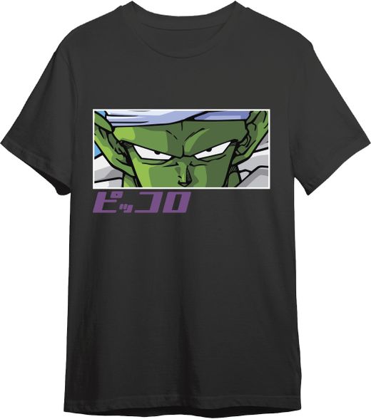 Camiseta Dbz Piccolo Eyes Negro T