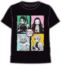 CAMISETA DEMON SLAYER PERSONAJES CUADRO